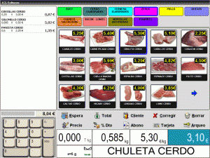 ICG Balanza - Pantalla carnes